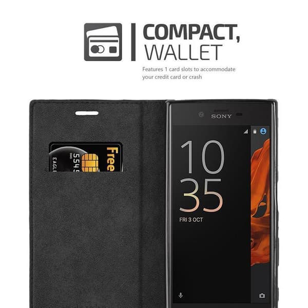 Sony Xperia XZ / XZs Fodral Skal Plånboksfodral Case med magnetisk stängning, ståfunktion och kortficka