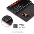 Miniatyrbild 6 av 9: Sony Xperia XZ / XZs Fodral Skal Plånboksfodral Case med magnetisk stängning, ståfunktion och kortficka