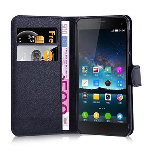 ZTE Nubia Z7 MINI Suojakotelo Lompakkokotelo Matkapuhelinkotelo Suojakuori jossa magneettisuljenta, jalusta-toiminto ja korttitasku