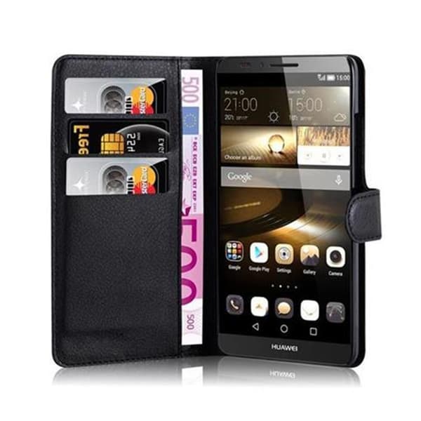 Huawei D3 MATE 7 MINI Suojakotelo Lompakkokotelo Matkapuhelinkotelo Suojakuori jossa magneettisuljenta, jalusta-toiminto ja korttitasku