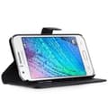 Miniatyrbilde 4 av 6: Deksel til Samsung Galaxy J7 2015 Lommebokdeksel med magnetisk lukking, stativfunksjon og kortlomme
