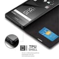 Pikkukuva 6 / 7: Sony Xperia Z5 Suojakotelo Suojakuori Lompakkokotelo Matkapuhelinkotelo jossa magneettisuljenta, jalusta-toiminto ja korttitasku