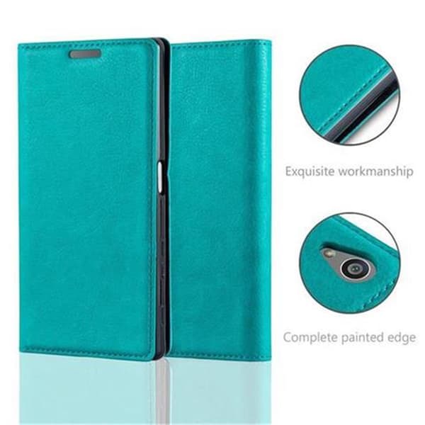 Sony Xperia Z5 Suojakotelo Suojakuori Lompakkokotelo Matkapuhelinkotelo jossa magneettisuljenta, jalusta-toiminto ja korttitasku