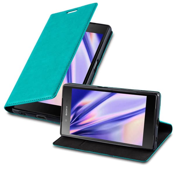 Sony Xperia Z5 Suojakotelo Suojakuori Lompakkokotelo Matkapuhelinkotelo jossa magneettisuljenta, jalusta-toiminto ja korttitasku