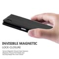 Pikkukuva 5 / 7: Sony Xperia Z5 Suojakotelo Suojakuori Lompakkokotelo Matkapuhelinkotelo jossa magneettisuljenta, jalusta-toiminto ja korttitasku