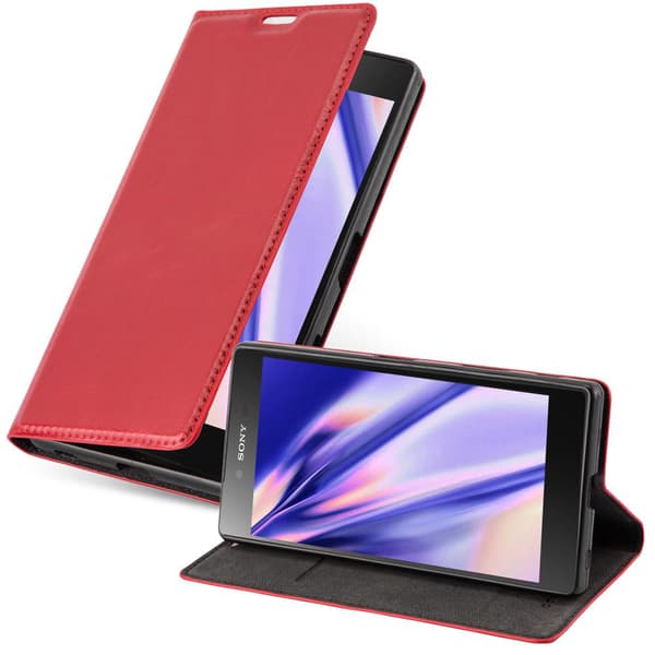 Sony Xperia Z5 Suojakotelo Suojakuori Lompakkokotelo Matkapuhelinkotelo jossa magneettisuljenta, jalusta-toiminto ja korttitasku
