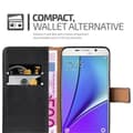 Pikkukuva 3 / 6: Samsung Galaxy NOTE 5 Suojakotelo Suojakuori Lompakkokotelo Matkapuhelinkotelo jossa magneettisuljenta, jalusta-toiminto ja korttitasku