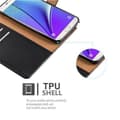 Pikkukuva 4 / 6: Samsung Galaxy NOTE 5 Suojakotelo Suojakuori Lompakkokotelo Matkapuhelinkotelo jossa magneettisuljenta, jalusta-toiminto ja korttitasku