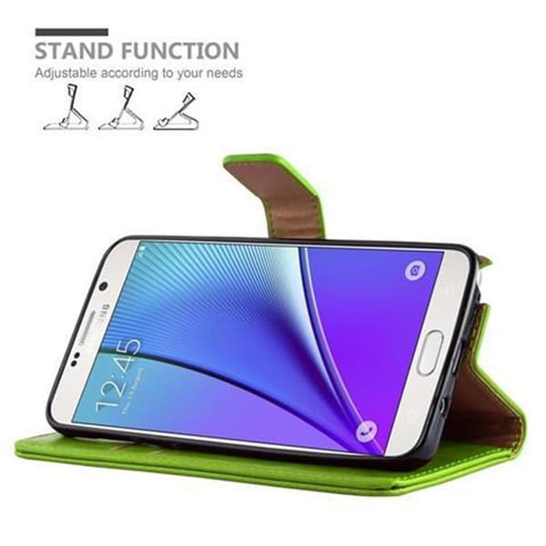 Samsung Galaxy NOTE 5 Suojakotelo Suojakuori Lompakkokotelo Matkapuhelinkotelo jossa magneettisuljenta, jalusta-toiminto ja korttitasku