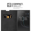 Pikkukuva 7 / 7: Sony Xperia L1 Suojakotelo Suojakuori Lompakkokotelo Matkapuhelinkotelo jossa magneettisuljenta, jalusta-toiminto ja korttitasku