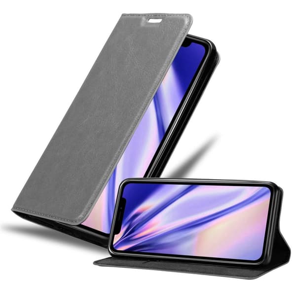 Lommebokdeksel til iPhone XR Deksel med magnetisk lukking, stativfunksjon og kortlomme