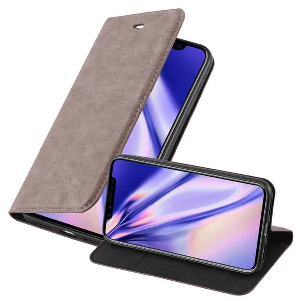 Lommebokdeksel til iPhone XR Deksel med magnetisk lukking, stativfunksjon og kortlomme