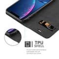 Miniatyrbilde 4 av 7: Lommebokdeksel til iPhone XR Deksel med magnetisk lukking, stativfunksjon og kortlomme