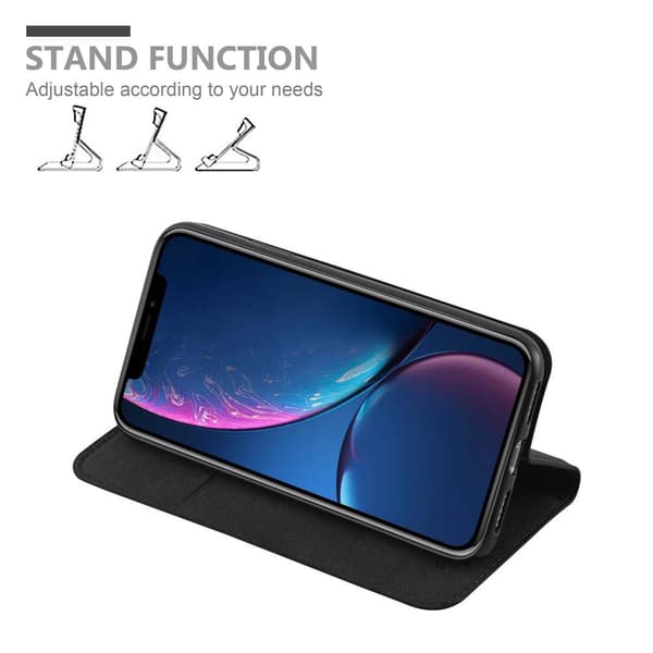 iPhone XR Fodral Skal Plånboksfodral Case med magnetisk stängning, ståfunktion och kortficka