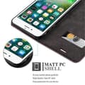 Miniatyrbild 5 av 7: iPhone 7 / 7S / 8 / SE 2020 Fodral Skal Plånboksfodral Case med magnetisk stängning, ståfunktion och kortficka