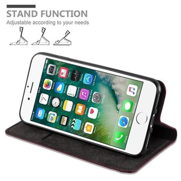 iPhone 7 / 7S / 8 / SE 2020 Fodral Skal Plånboksfodral Case med magnetisk stängning, ståfunktion och kortficka