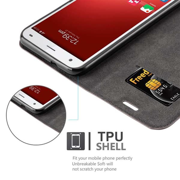 ZTE Blade S6 Fodral Skal Plånboksfodral Case med magnetisk stängning, ståfunktion och kortficka