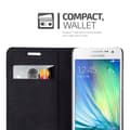 Miniatyrbild 8 av 11: Samsung Galaxy A3 2015 Fodral Skal Plånboksfodral Case med magnetisk stängning, ståfunktion och kortficka