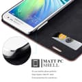 Miniatyrbild 10 av 11: Samsung Galaxy A3 2015 Fodral Skal Plånboksfodral Case med magnetisk stängning, ståfunktion och kortficka