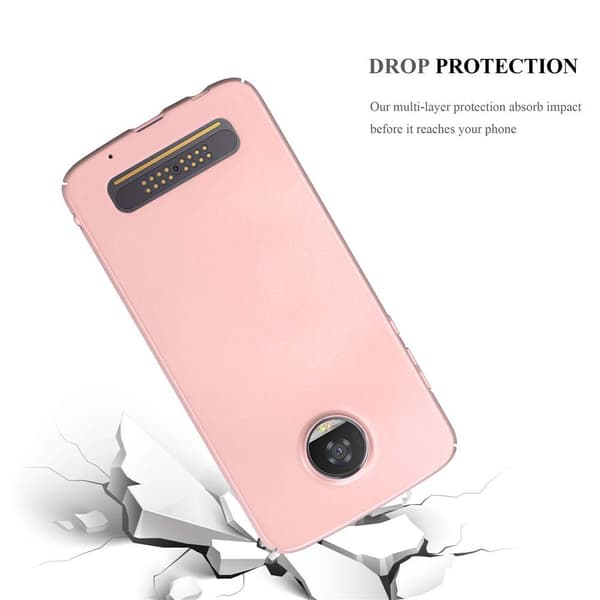 Motorola MOTO Z2 PLAY / Z2 FORCE Suojakuori Hard Case Suojakotelo metallin näköinen suojus naarmuja ja iskuja vastaan