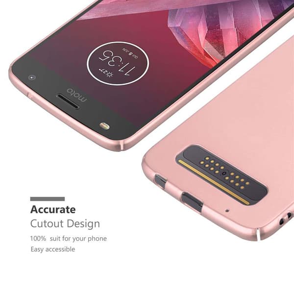 Motorola MOTO Z2 PLAY / Z2 FORCE Suojakuori Hard Case Suojakotelo metallin näköinen suojus naarmuja ja iskuja vastaan