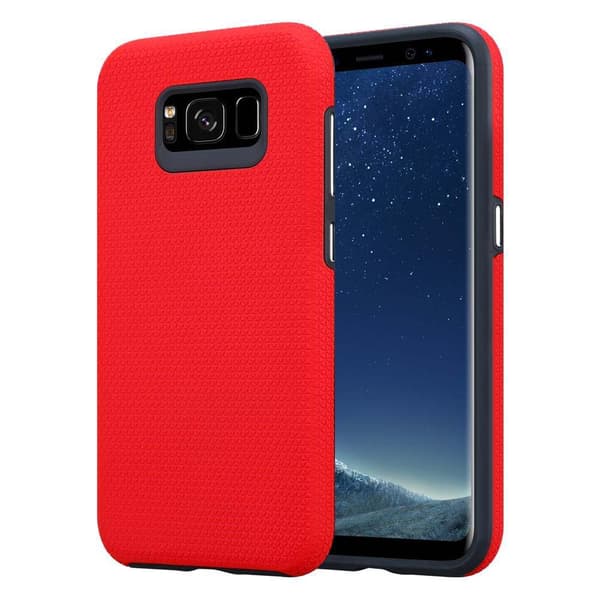 Deksel til Samsung Galaxy S8 Outdoor Hybrid beskyttelsesdeksel med ekstra grep og sklisikker overflate i trekantdesign