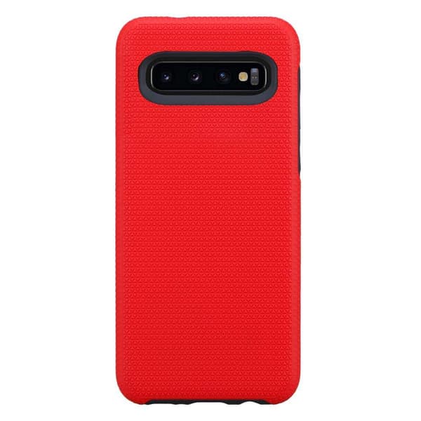 Samsung Galaxy S10 4G Suojakuori Suojakotelo Outdoor jossa on ylimääräinen pito ja liukastumista estävä pinta kolmiomuotoilulla joka on valmistettu