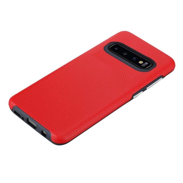 Samsung Galaxy S10 4G Suojakuori Suojakotelo Outdoor jossa on ylimääräinen pito ja liukastumista estävä pinta kolmiomuotoilulla joka on valmistettu