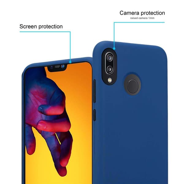 Deksel til Huawei P20 LITE 2018 / NOVA 3E Hybridbeskyttelsesdeksel med TPU-silikon på innsiden og 2-delt plast på utsiden