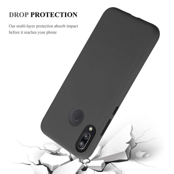 Huawei P20 LITE 2018 / NOVA 3E Suojakuori Suojakotelo Hybridisuojus jossa on TPU-silikoni sisäpuolella ja 2-osainen muovi ulkopuolella