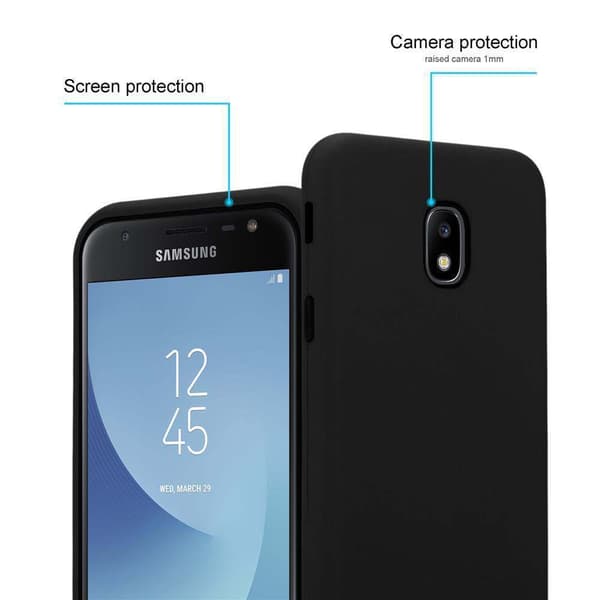 Deksel til Samsung Galaxy J7 2017 Hybridbeskyttelsesdeksel med TPU-silikon på innsiden og 2-delt plast på utsiden
