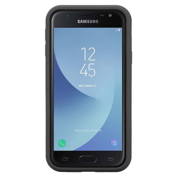 Samsung Galaxy J7 2017 Suojakuori Suojakotelo Hybridisuojus jossa on TPU-silikoni sisäpuolella ja 2-osainen muovi ulkopuolella
