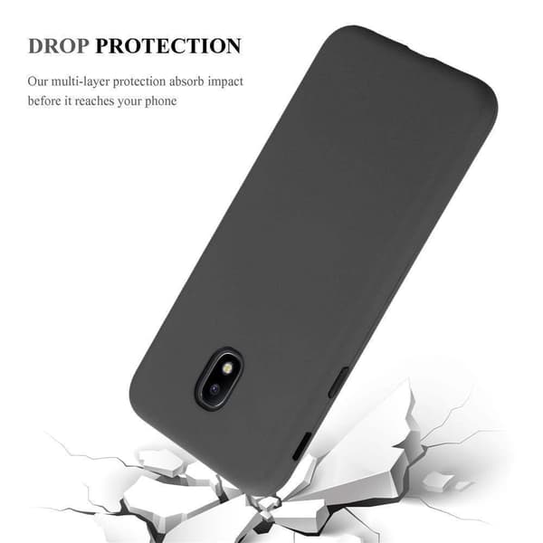Samsung Galaxy J7 2017 Suojakuori Suojakotelo Hybridisuojus jossa on TPU-silikoni sisäpuolella ja 2-osainen muovi ulkopuolella