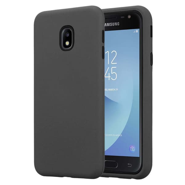 Samsung Galaxy J7 2017 Suojakuori Suojakotelo Hybridisuojus jossa on TPU-silikoni sisäpuolella ja 2-osainen muovi ulkopuolella