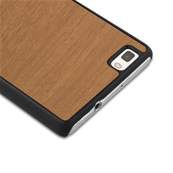 Huawei P8 LITE 2015 Fodral Hårt Fodral Skal Hard Case Skyddsomslag i träoptik mot repor och stötar