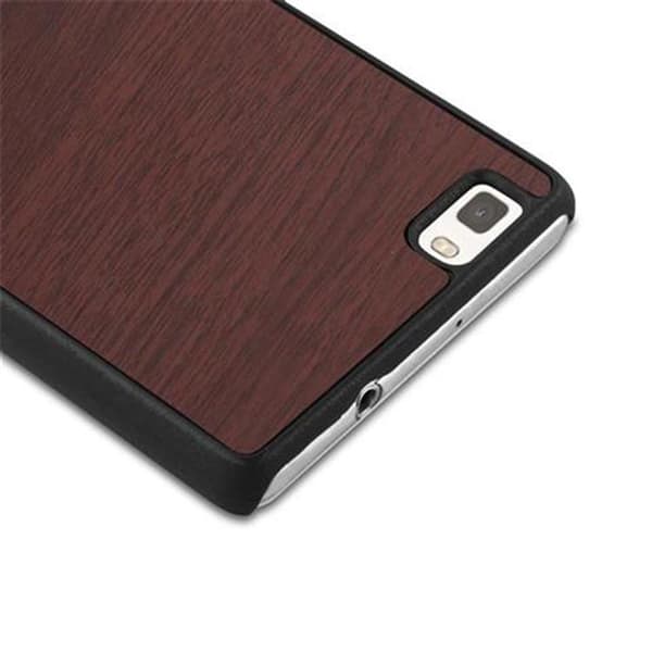 Huawei P8 LITE 2015 Fodral Hårt Fodral Skal Hard Case Skyddsomslag i träoptik mot repor och stötar