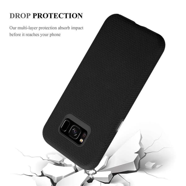 Samsung Galaxy S8 PLUS Suojakuori Suojakotelo Outdoor jossa on ylimääräinen pito ja liukastumista estävä pinta kolmiomuotoilulla joka on valmistettu