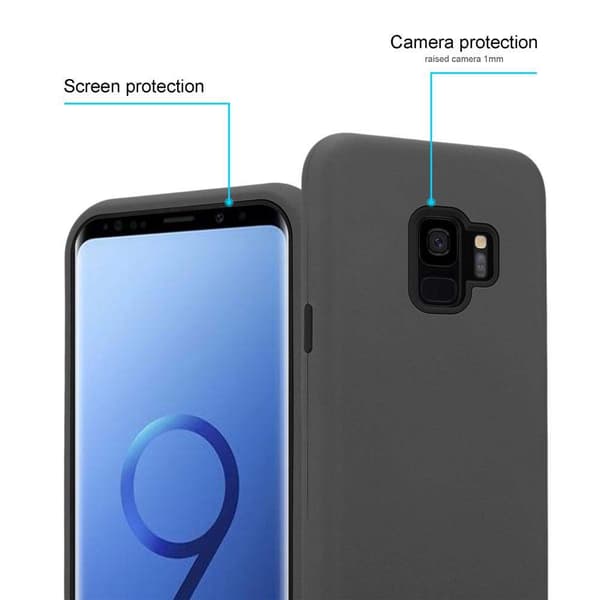 Samsung Galaxy S9 Suojakuori Suojakotelo Hybridisuojus jossa on TPU-silikoni sisäpuolella ja 2-osainen muovi ulkopuolella