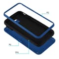 Miniatyrbilde 8 av 8: Deksel til Samsung Galaxy J5 2017 Hybridbeskyttelsesdeksel med TPU-silikon på innsiden og 2-delt plast på utsiden