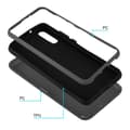 Miniatyrbilde 8 av 8: Deksel til Huawei P20 Hybridbeskyttelsesdeksel med TPU-silikon på innsiden og 2-delt plast på utsiden