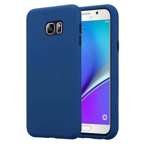 Deksel til Samsung Galaxy NOTE 5 Hybridbeskyttelsesdeksel med TPU-silikon på innsiden og 2-delt plast på utsiden MØRKE BLÅ