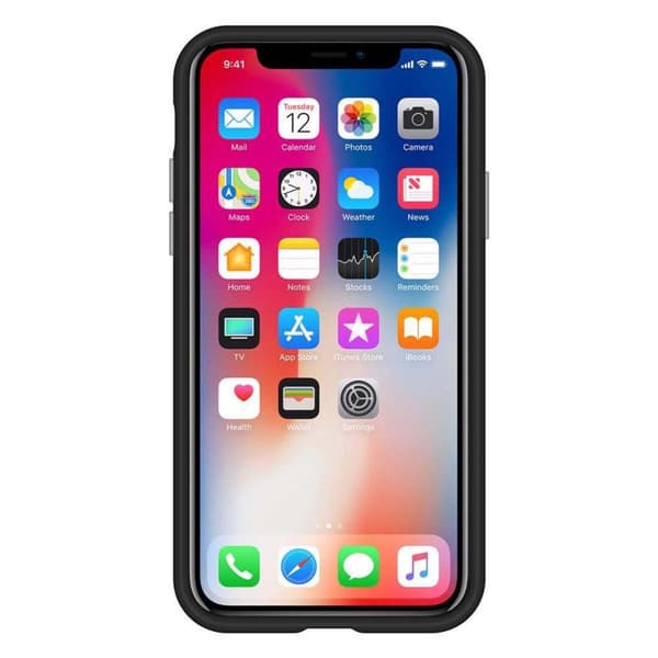 iPhone X / XS Suojakuori Suojakotelo Outdoor jossa on ylimääräinen pito ja liukastumista estävä pinta kolmiomuotoilulla joka on valmistettu