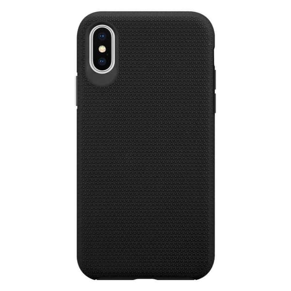 iPhone X / XS Suojakuori Suojakotelo Outdoor jossa on ylimääräinen pito ja liukastumista estävä pinta kolmiomuotoilulla joka on valmistettu