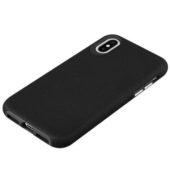iPhone X / XS Suojakuori Suojakotelo Outdoor jossa on ylimääräinen pito ja liukastumista estävä pinta kolmiomuotoilulla joka on valmistettu