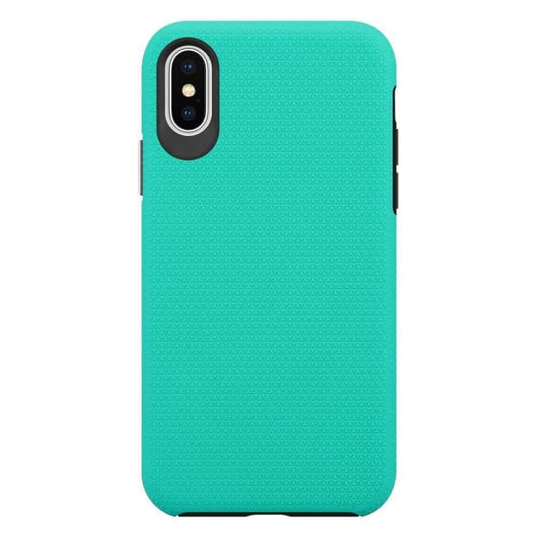 iPhone X / XS Suojakuori Suojakotelo Outdoor jossa on ylimääräinen pito ja liukastumista estävä pinta kolmiomuotoilulla joka on valmistettu