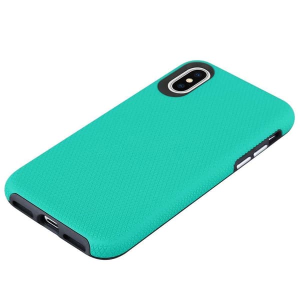 iPhone X / XS Suojakuori Suojakotelo Outdoor jossa on ylimääräinen pito ja liukastumista estävä pinta kolmiomuotoilulla joka on valmistettu