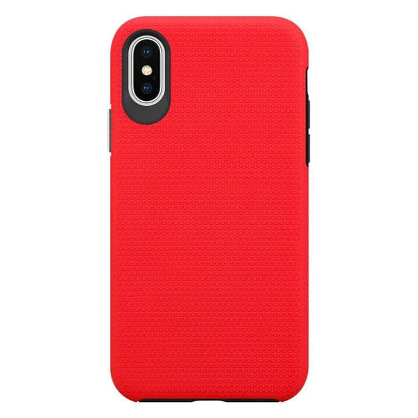 iPhone X / XS Suojakuori Suojakotelo Outdoor jossa on ylimääräinen pito ja liukastumista estävä pinta kolmiomuotoilulla joka on valmistettu
