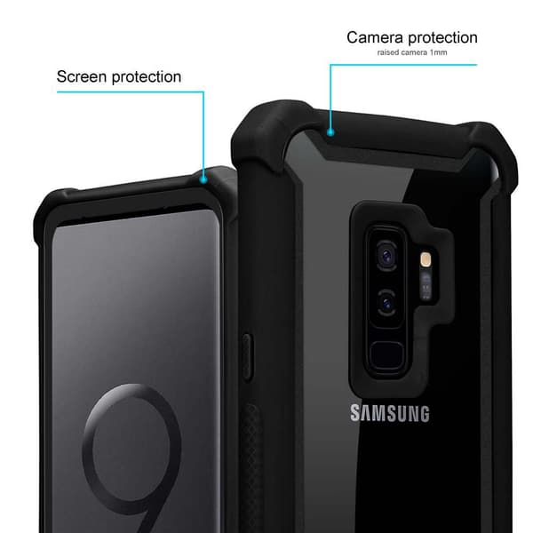 Samsung Galaxy S9 PLUS Skal 2-i-1 Fodral Skal M obilskydd med TPU-silikonkant och akrylbaksida