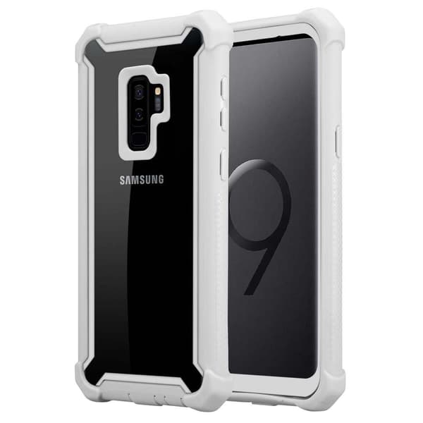 Samsung Galaxy S9 PLUS Skal 2-i-1 Fodral Skal M obilskydd med TPU-silikonkant och akrylbaksida BJÖRK GRÅ