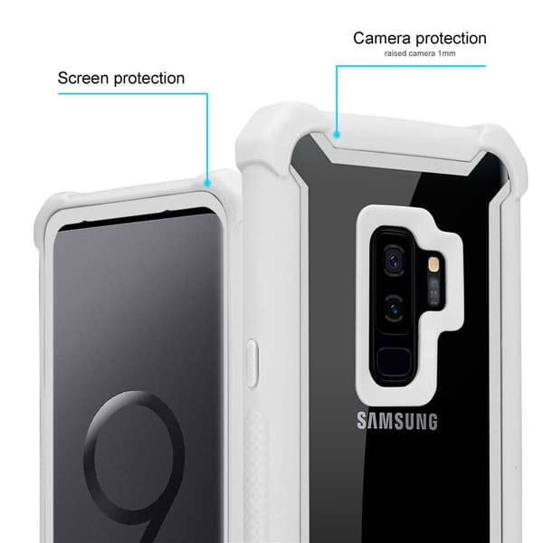 Samsung Galaxy S9 PLUS Skal 2-i-1 Fodral Skal M obilskydd med TPU-silikonkant och akrylbaksida